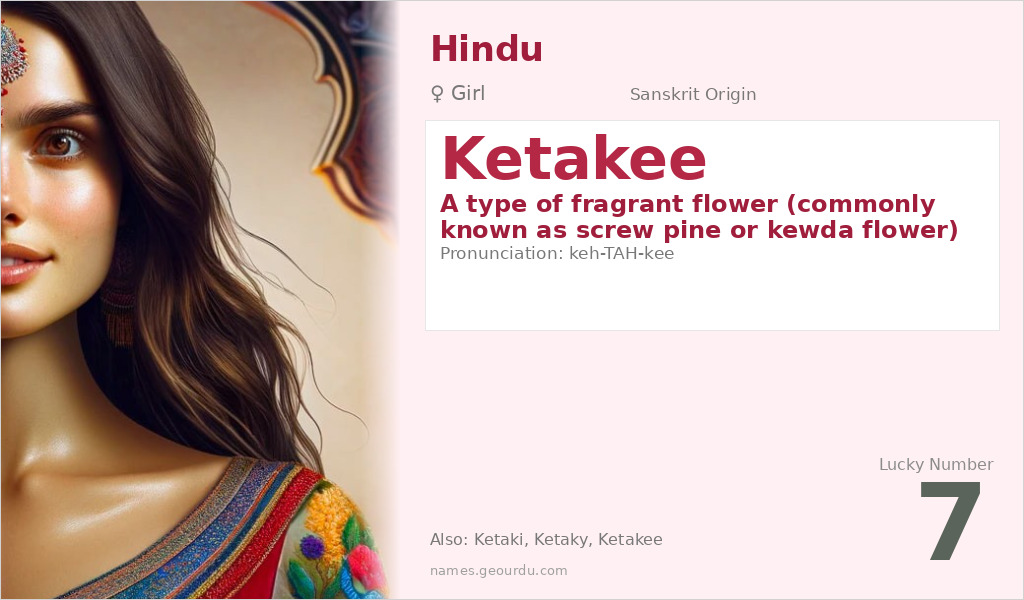 Ketakee Name Meaning and Details