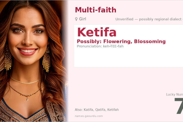 Ketifa Name Meaning — Origin, Gender & Details (2025)