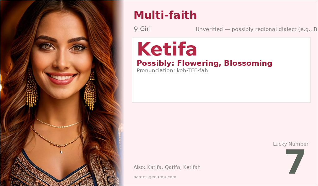 Ketifa Name Meaning and Details