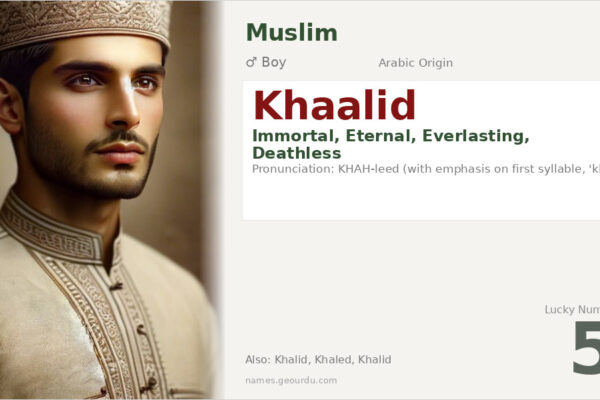 Khaalid Name Meaning — Arabic Origin, Boy Name & Historical Significance (2025)