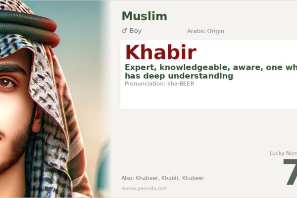 Khabir Name Meaning — Arabic Origin, Boy Name & Details (2025)