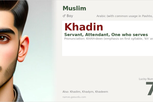 Khadin Name Meaning — Arabic Origin, Boy Name & Details (2025)