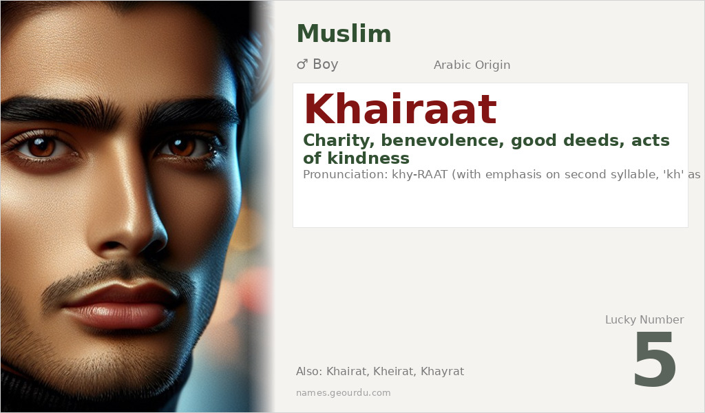 Khairaat Name Meaning and Details