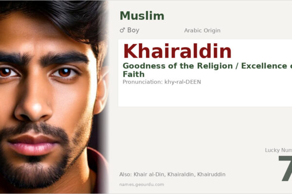 Khairaldin Meaning — Arabic Origin, Boy Name & History (2025)