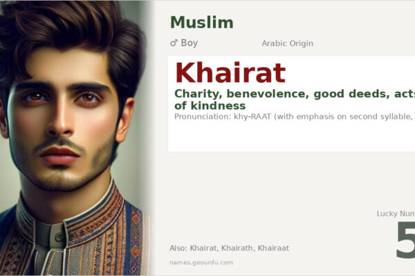 Khairat Name Meaning — Arabic Origin, Boy’s Name & Charity Significance