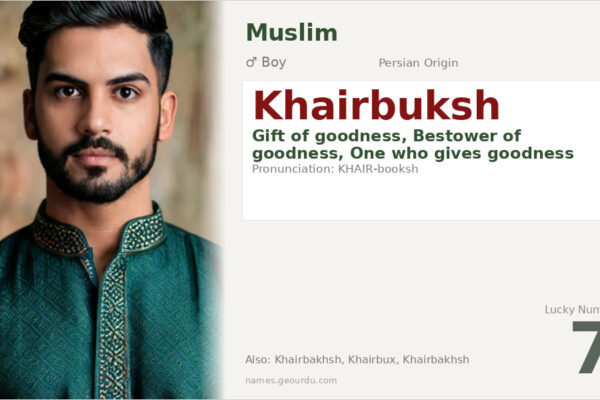 Khairbuksh Name Meaning — Persian Origin, Boy Name & Details (2025)