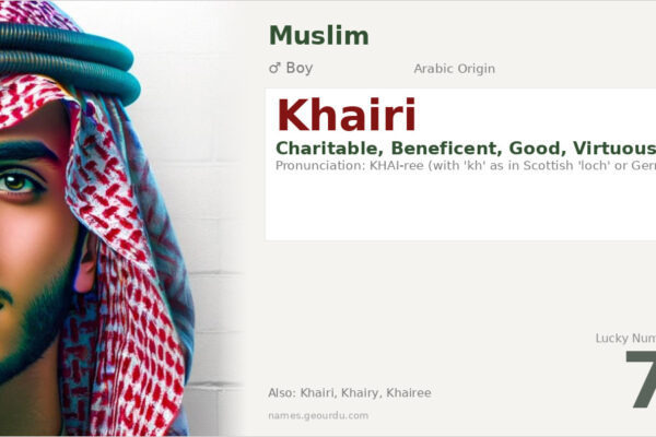 Khairi Name Meaning — Arabic Origin, Boy’s Name & Details (2025)