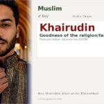 Khairudin Name Meaning and Details