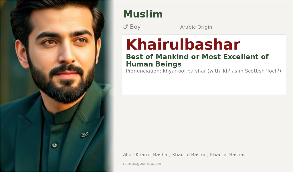Khairulbashar Name Meaning and Details