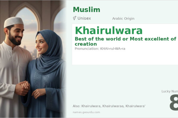 Khairulwara Name Meaning — Arabic Origin & Details (2025)