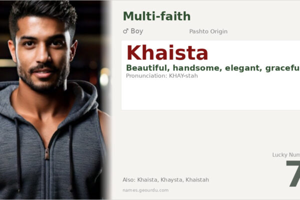 Khaista Name Meaning — Pashto Origin, Boy Name & Details (2025)