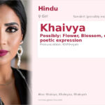 Khaivya Name Meaning and Details