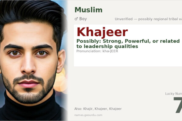 Khajeer Name Meaning — Origin, Gender & Details (2025)