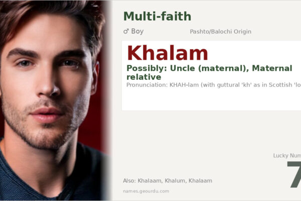 Khalam Name Meaning — Pashto/Balochi Origin, Boy Name & Details (2025)