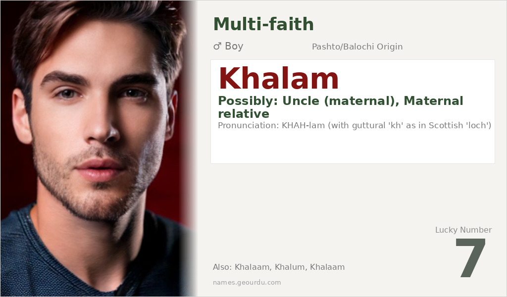 Khalam Name Meaning and Details