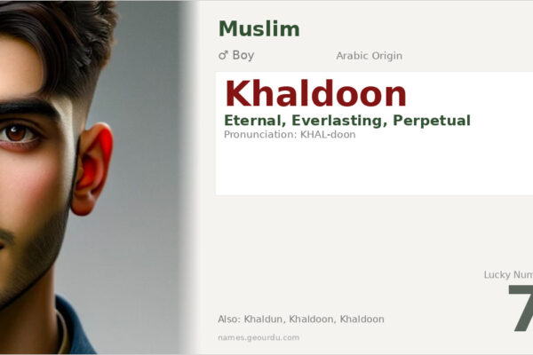 Khaldoon Name Meaning — Origin, Gender & Details (2025)