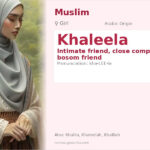 Khaleela Name Meaning and Details