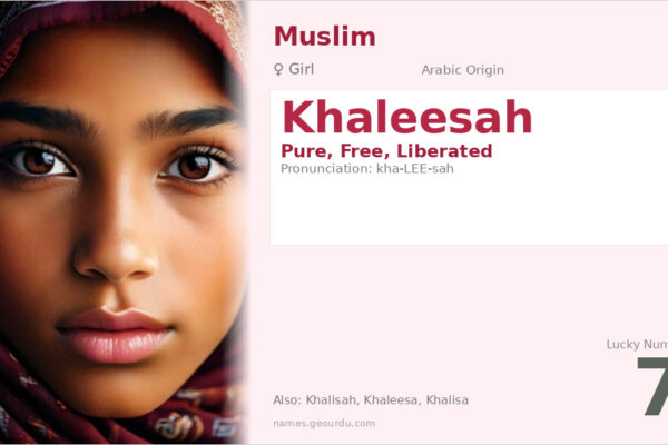 Khaleesah Name Meaning — Arabic Origin, Girl Name & Details (2025)