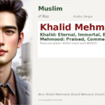 Khalid Mehmood Name Meaning and Details