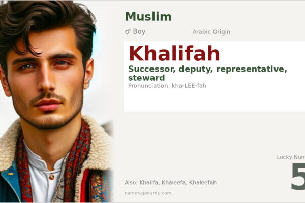 Khalifah Name Meaning — Arabic Origin, Boy Name & Islamic Significance (2025)