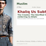 Khaliq Us Subhan Name Meaning and Details