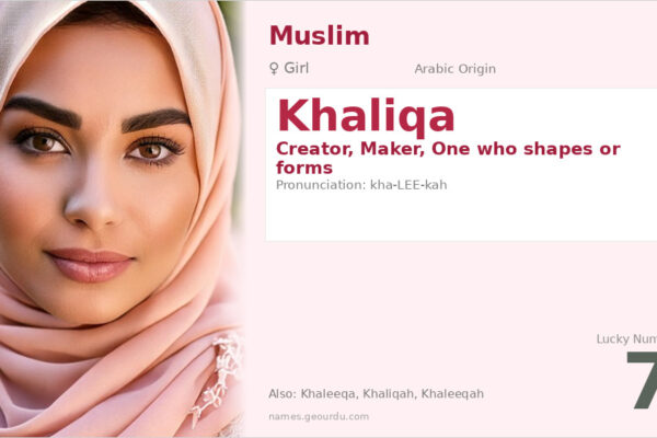 Khaliqa Name Meaning — Origin, Gender & Details (2025)
