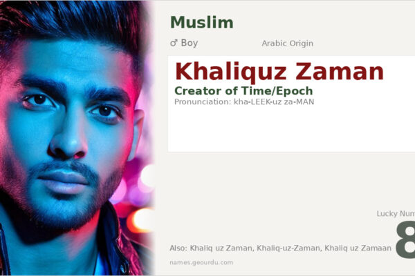 Khaliquz Zaman Meaning — Arabic Origin, Boy Name & Details (2025)