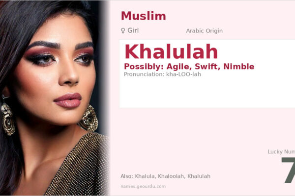 Khalulah Name Meaning — Origin, Gender & Details (2025)