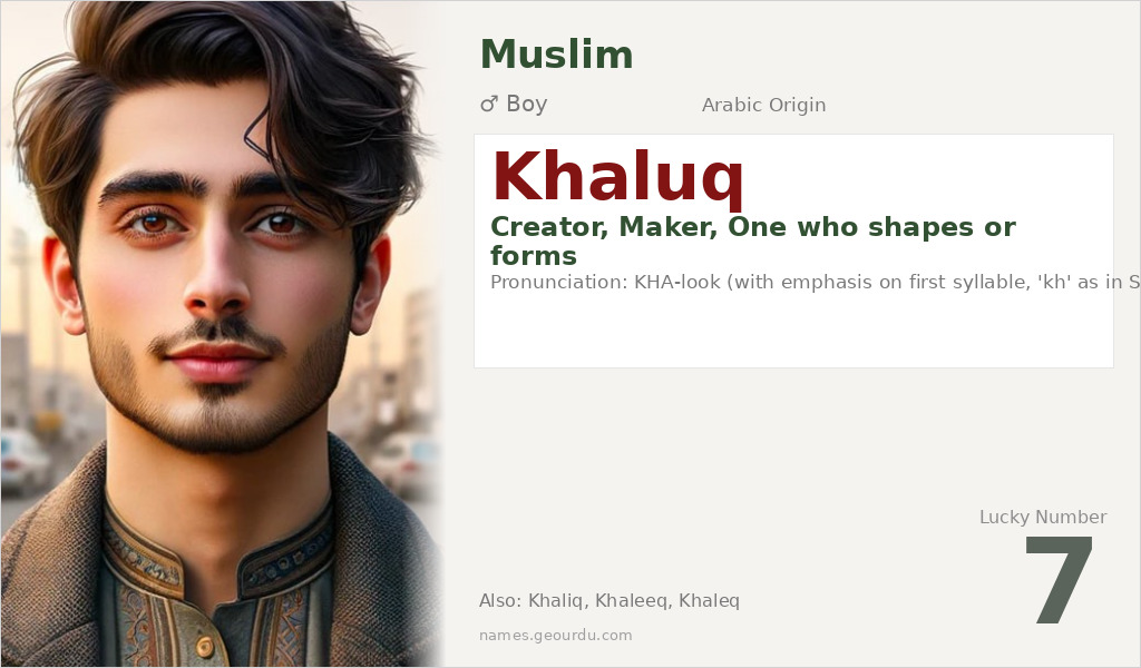 Khaluq Name Meaning and Details