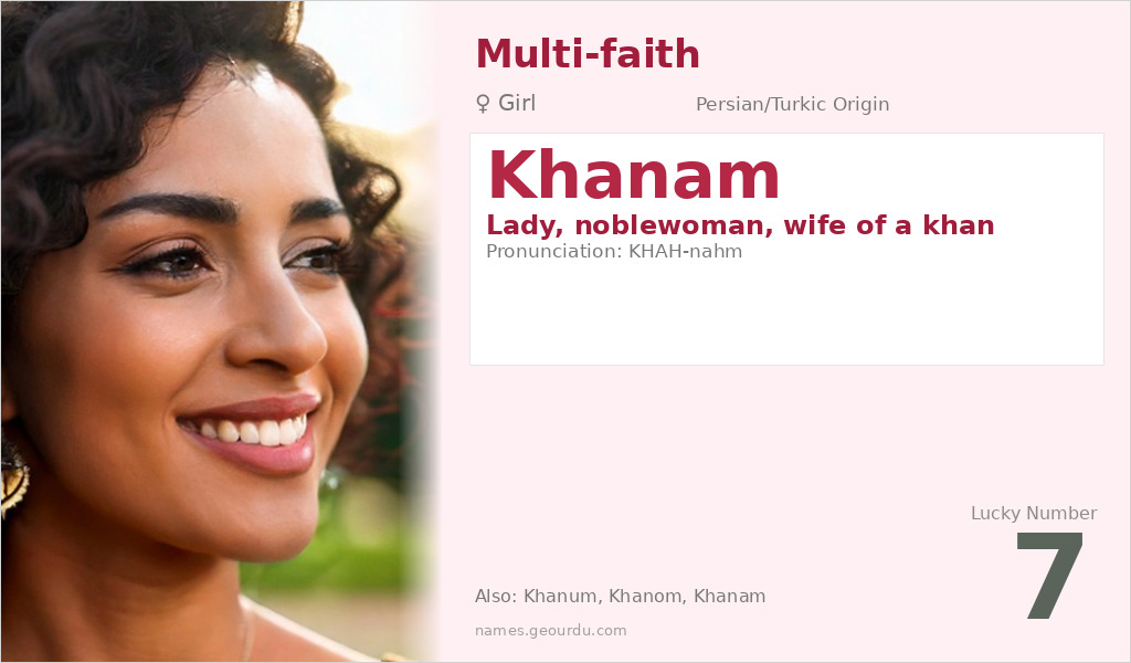 Khanam Name Meaning and Details