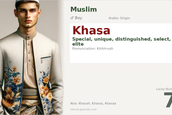 Khasa Name Meaning — Arabic Origin, Boy Name & Details (2025)