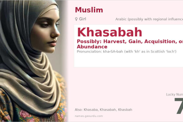 Khasabah Name Meaning — Origin, Gender & Details (2025)