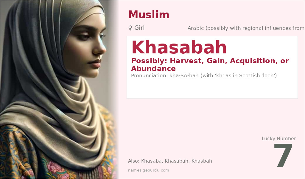 Khasabah Name Meaning and Details