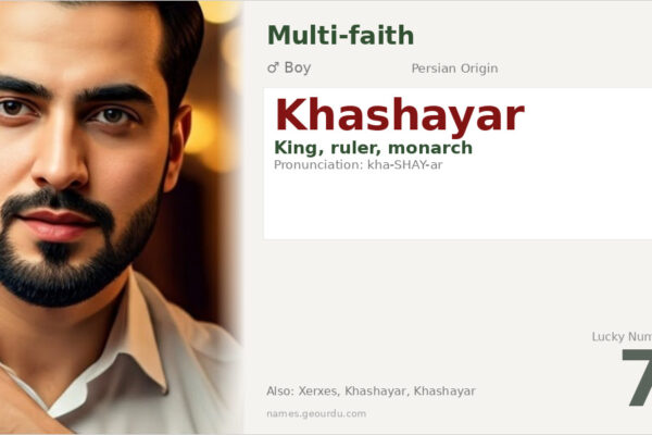 Khashayar Name Meaning — Persian Origin, Royal Significance & Details
