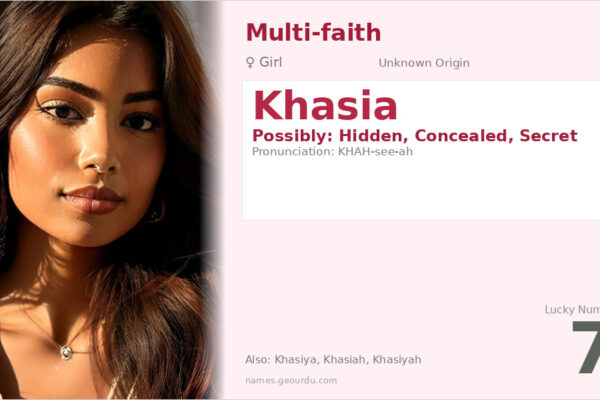 Khasia Name Meaning — Origin, Gender & Details (2025)