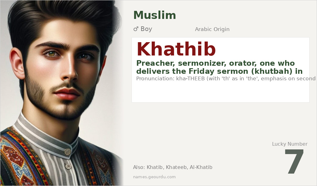 Khathib Name Meaning and Details
