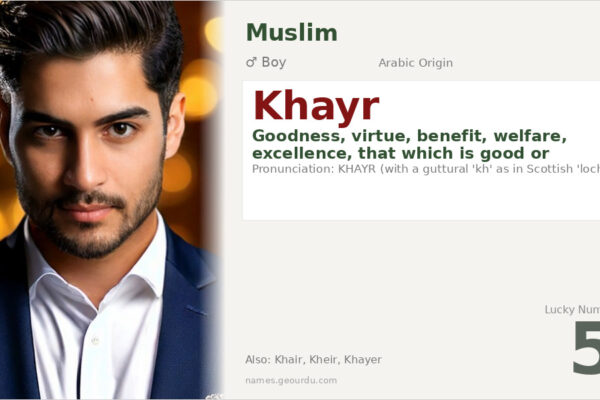 Khayr Name Meaning — Arabic Origin, Boy & Islamic Significance (2025)