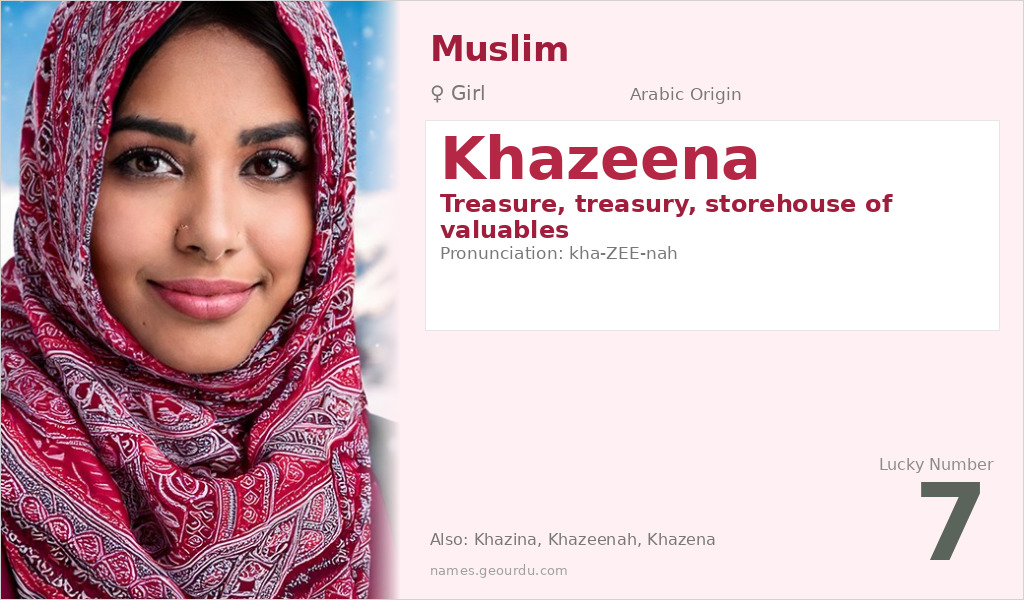 Khazeena Name Meaning and Details