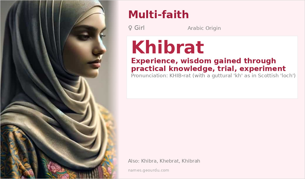 Khibrat Name Meaning and Details