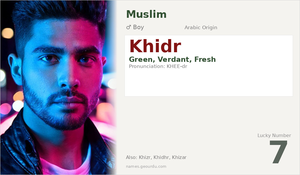 Khidr Name Meaning and Details