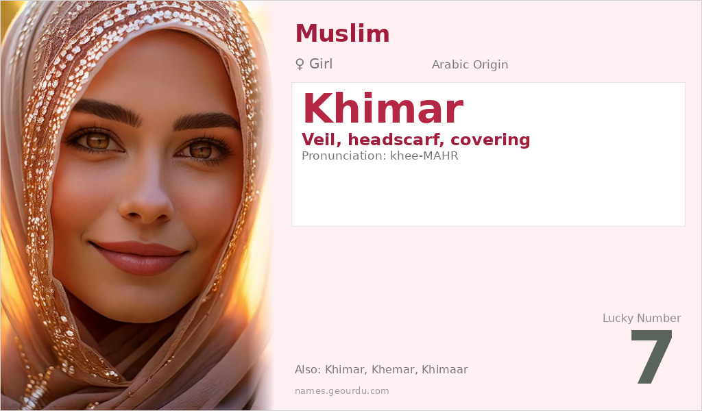 Khimar Name Meaning and Details