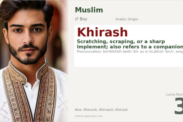 Khirash Name Meaning — Arabic Origin, Boy Name & Historical Details (2025)