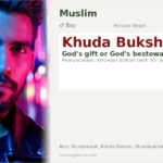 Khuda Buksh Name Meaning and Details