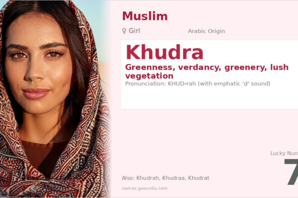 Khudra Name Meaning — Arabic Origin, Girl Name & Details (2025)