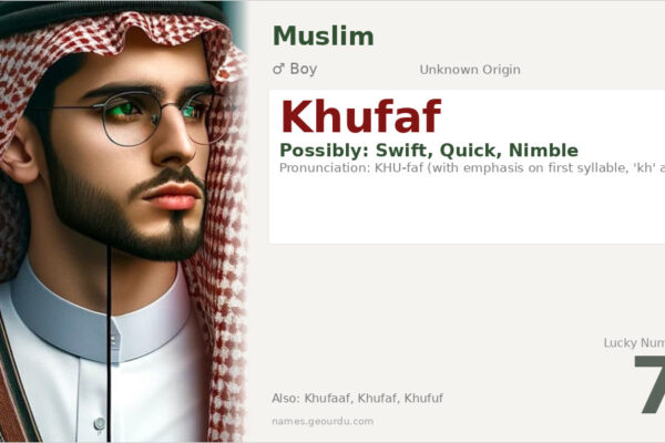 Khufaf Name Meaning — Origin, Gender & Details (2025)