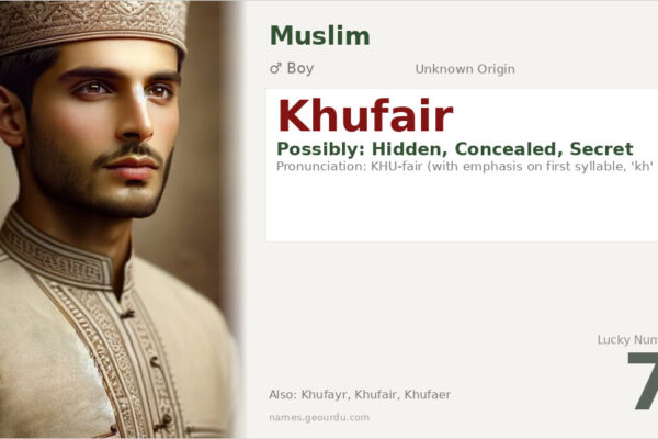 Khufair Name Meaning — Origin, Gender & Details (2025)