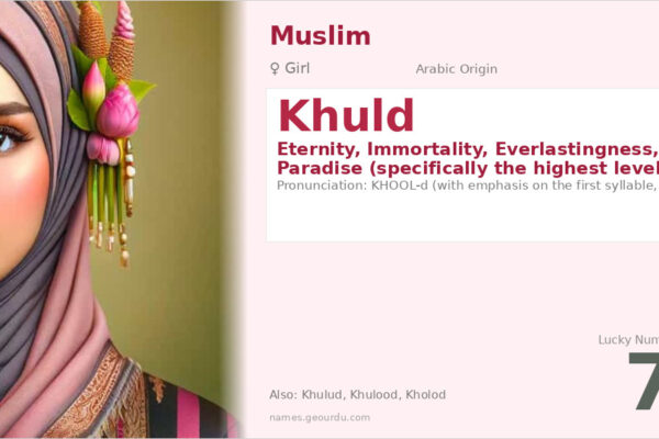 Khuld Name Meaning — Arabic Origin, Girl Name & Islamic Significance (2025)