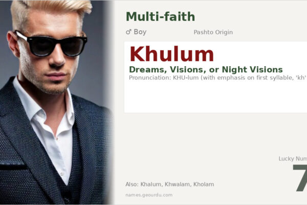 Khulum Name Meaning — Pashto Origin, Boy Name & Cultural Significance (2025)