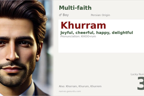 Khurram Name Meaning — Persian Origin, Boy Name & Details (2025)