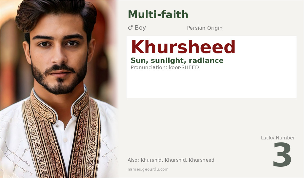 Khursheed Name Meaning and Details